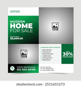 Real Estate Concept Template Layout Design. Modern Brochure, Book Cover, Flyer, Poster Design Template