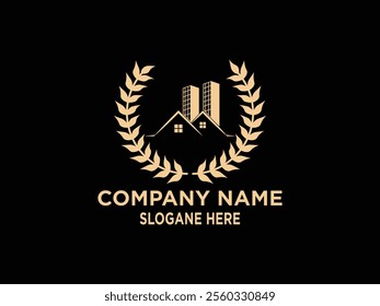 real estate constraction vector logo