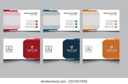 Real estate construction building apartment property house home visiting business card design template. Simple clean elegant modern corporate professional creative company name card template design. 