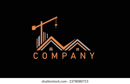 Real Estate, Construction, Building Concept Logo Design template