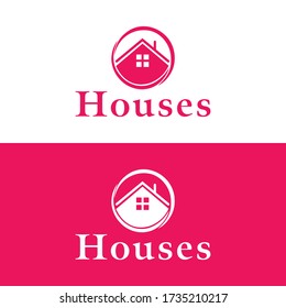  Real Estate Construction Building house logo design template, vector icon