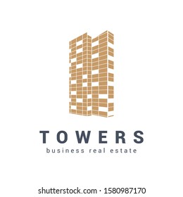Real Estate Construction and building Logo design vector template. 