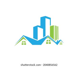 Plantilla De Diseño De Logotipos De Construcción Y Construcción De Bienes Raíces.