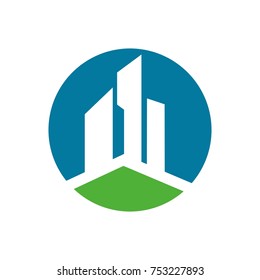 Real Estate, Construction, Building logo design template designed based in vector format