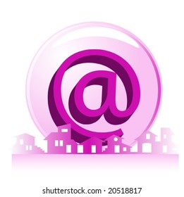 Real estate - construction company. E-mail Template - Female colors