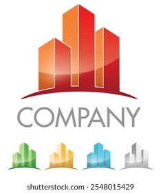 real estate or construction company logo template