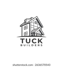Real Estate and Construction Company Logo – Tuck Builders

