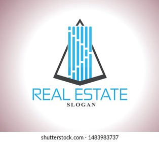 Real Estate Construction Logo design vector template.Corporate branding identity.apartment, condo, house, rental, business. brand, branding, logotype, company, corporate, identity. Clean, modern.