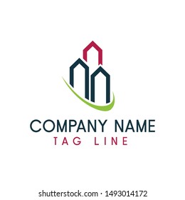 Real Estate Construction Logo design vector Template
