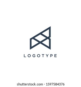 Real Estate Construction Logo design vector template. 
Commercial office property business center Financial Logotype. Corporate Finance Resort identity icon.