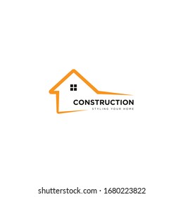 Diseño del logotipo de la construcción inmobiliaria 