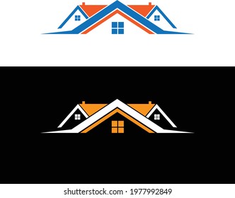 Real Estate Construction logo design template illustration