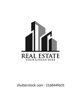 Real Estate Construction Logo Design Vector Stock Vector (royalty Free 