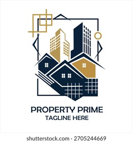 Diseño de Logo de Construcción de Bienes Raíces