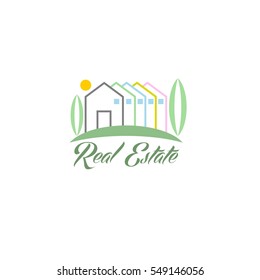 Real Estate Construction Logo design vector template