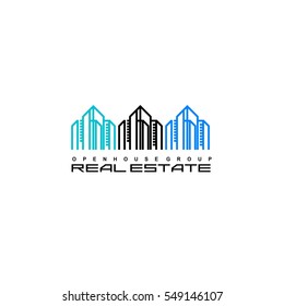 Real Estate Construction Logo design vector template