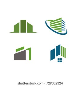 Real Estate and construction logo design template vector