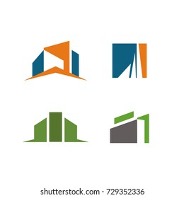 Real Estate and construction logo design template vector