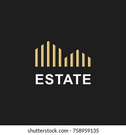 Real Estate Construction Logo design vector template. 