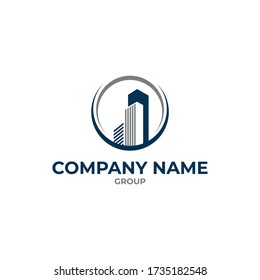 Real estate construction logo icon