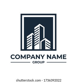 Real estate construction logo icon