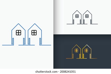Real Estate And Construction Logo Set