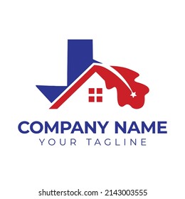 Real estate and construction logo, Texas real estate logo