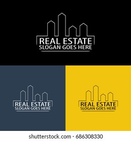 Real Estate And Construction Logo, Vector, Illustration - EPS File