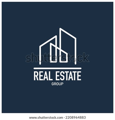 Real estate construction logo vector
