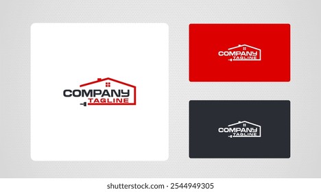 Real estate construction paint logo vector 