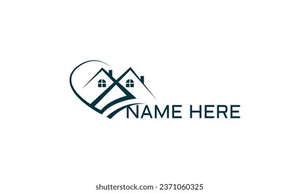 real estate construction property luxury home realtor building company logo design template