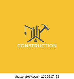 Real estate construction Repair vector logo design template