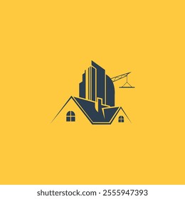 Real estate construction Repair vector logo design template