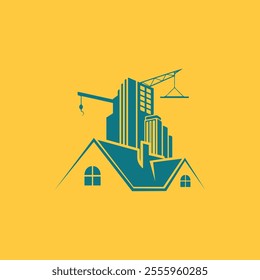 Real estate construction Repair vector logo design template