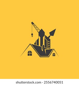 Real estate construction Repair vector logo design template
