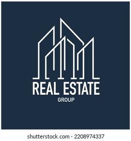 Real estate construction vector logo