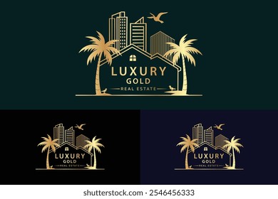 real estate corporate logo. Real estate logo vector template.