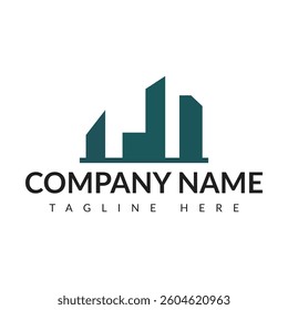 Real estate corporate logo. Real estate logo vector template. Corporate real estate logo Initial Letter R Logo. Orange and White Geometric Shape Origami Style isolated on Blue Background. Flat Vector