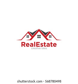 Real Estate Creative Concept Logo Design Template