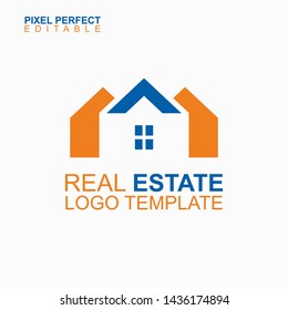 real estate creative logo design in minimal style
