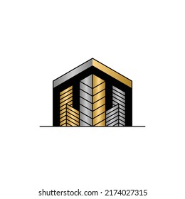 Diseño de logotipo creativo inmobiliario