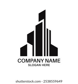 Ícone de design de logotipo criativo imobiliário