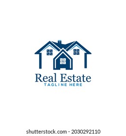 Plantilla de logotipo creativo para bienes inmuebles |   Diseño de vectores de logotipos inmobiliarios, de construcción y de construcción