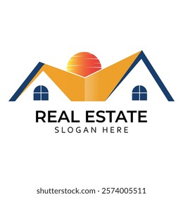 Real Estate Creative vector templates abstract typography colorful  logo design