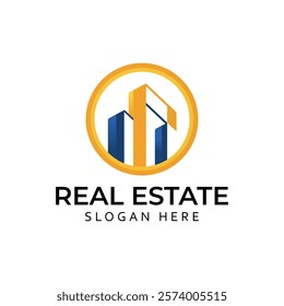 Real Estate Creative vector templates abstract typography colorful  logo design