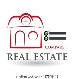 Real estate design. home concept. Property icon, vector illustration