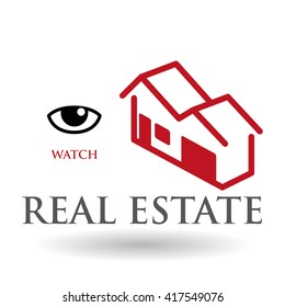 Real estate design. home concept. Property icon, vector illustration