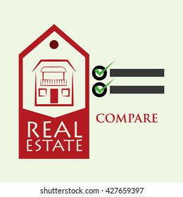 Real estate design. home concept. Property icon