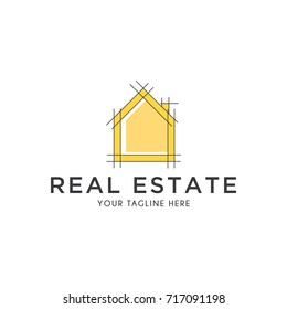 real estate design logo template