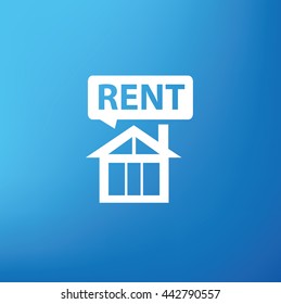 Real estate design on blue background,vector